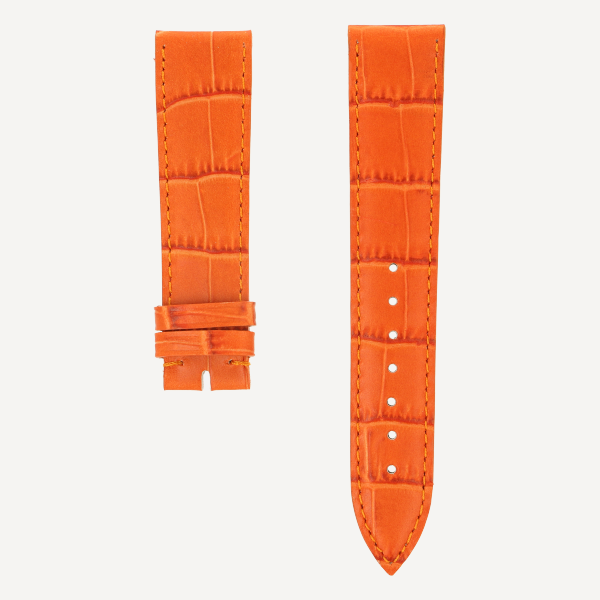Alligator Grain Classic Full Cut Matt Color tangerine