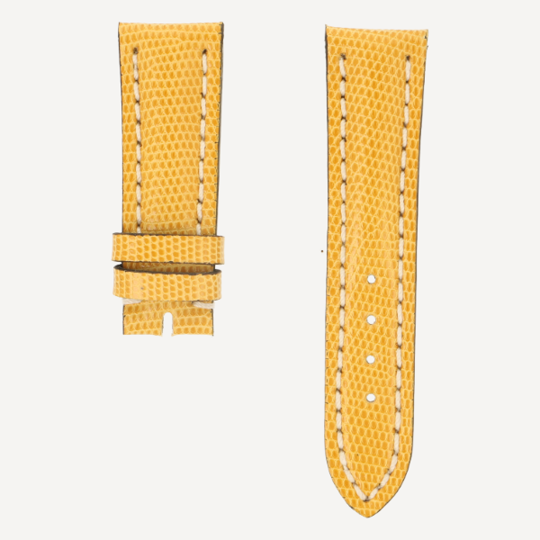 Eidechse Chronogrande, Breite 18/16, Länge 85/55, Farbe safran, Kontrastnaht, change-it