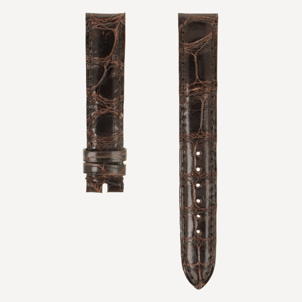 Alligator FC brillant Classic, Breite 15/14, Länge 105/70, Farbe dunkelbraun, Ton in Ton